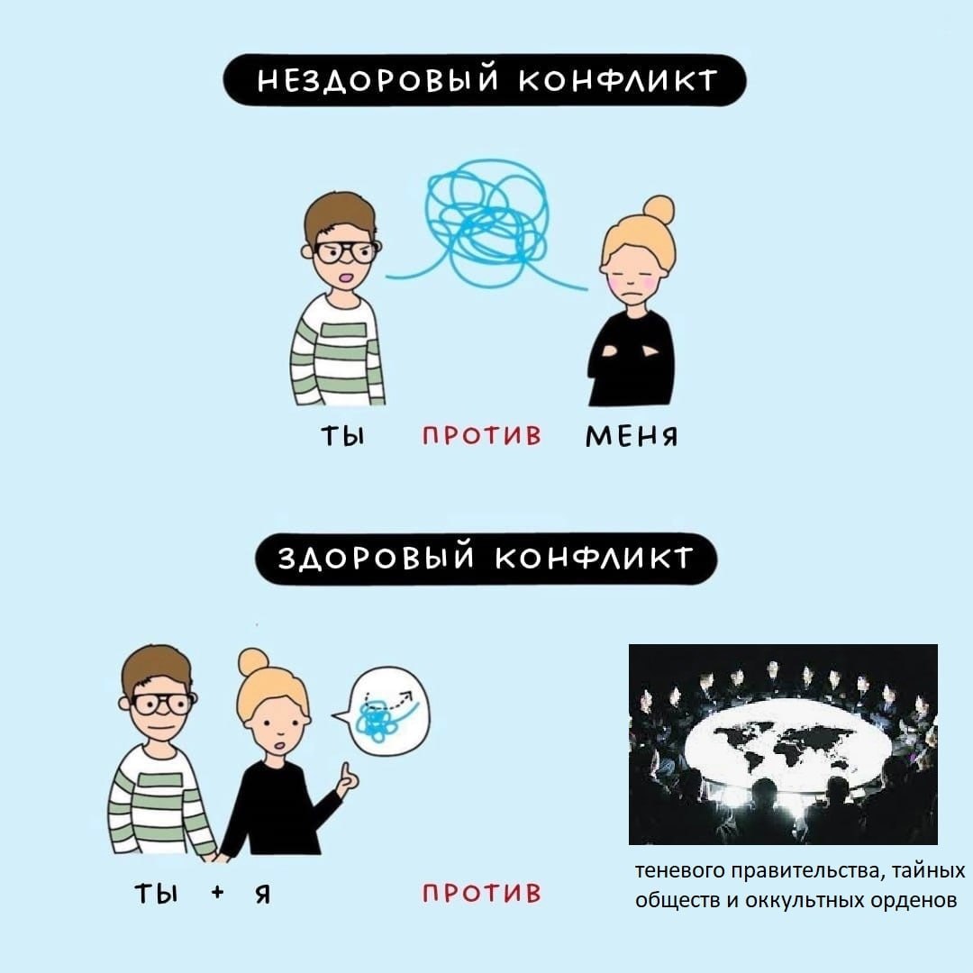 НЕЗДОРОВЫЙ КОНФЛИКТ ты ЗДОРОВЫЙ КОНФЛИКТ теневого правительства, тайных ты A обществ и оккультных орденов