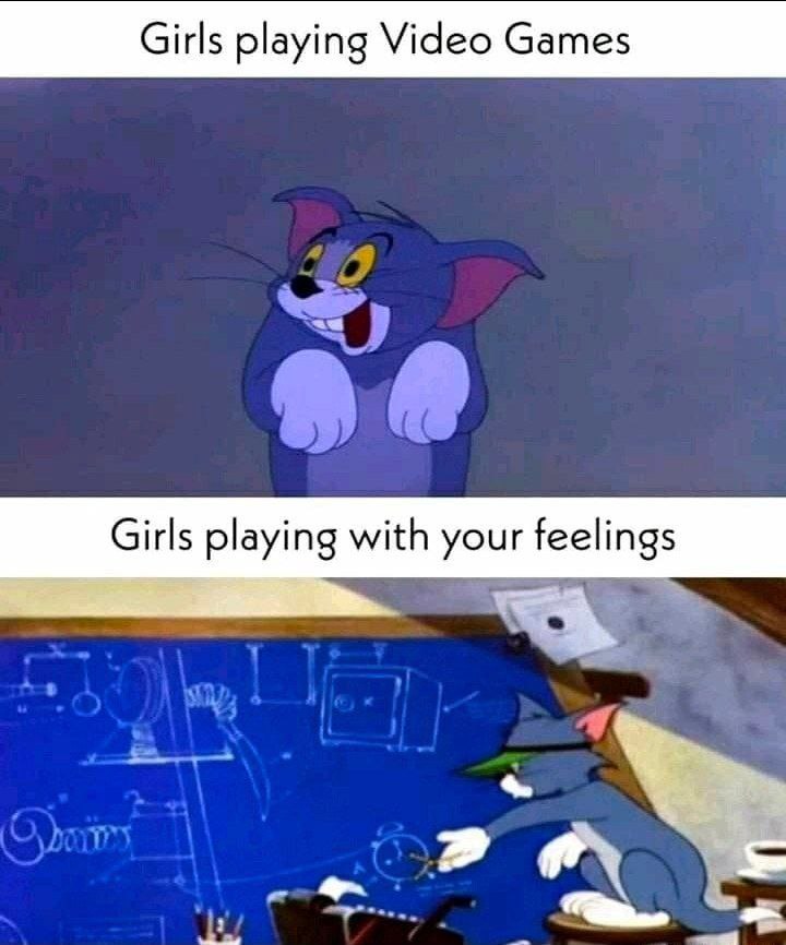 Girls playing Video Games Girls playing with your feelings
