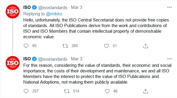 Feel sudden urge to grab a copy of every ISO paper and rehost at my server