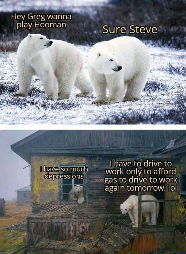 Hey Greg wanna play Hooman с ure Steve 3 у 4 5 have to drive to work only to afford SSIONS gas to drive to work again tomorrow. lol