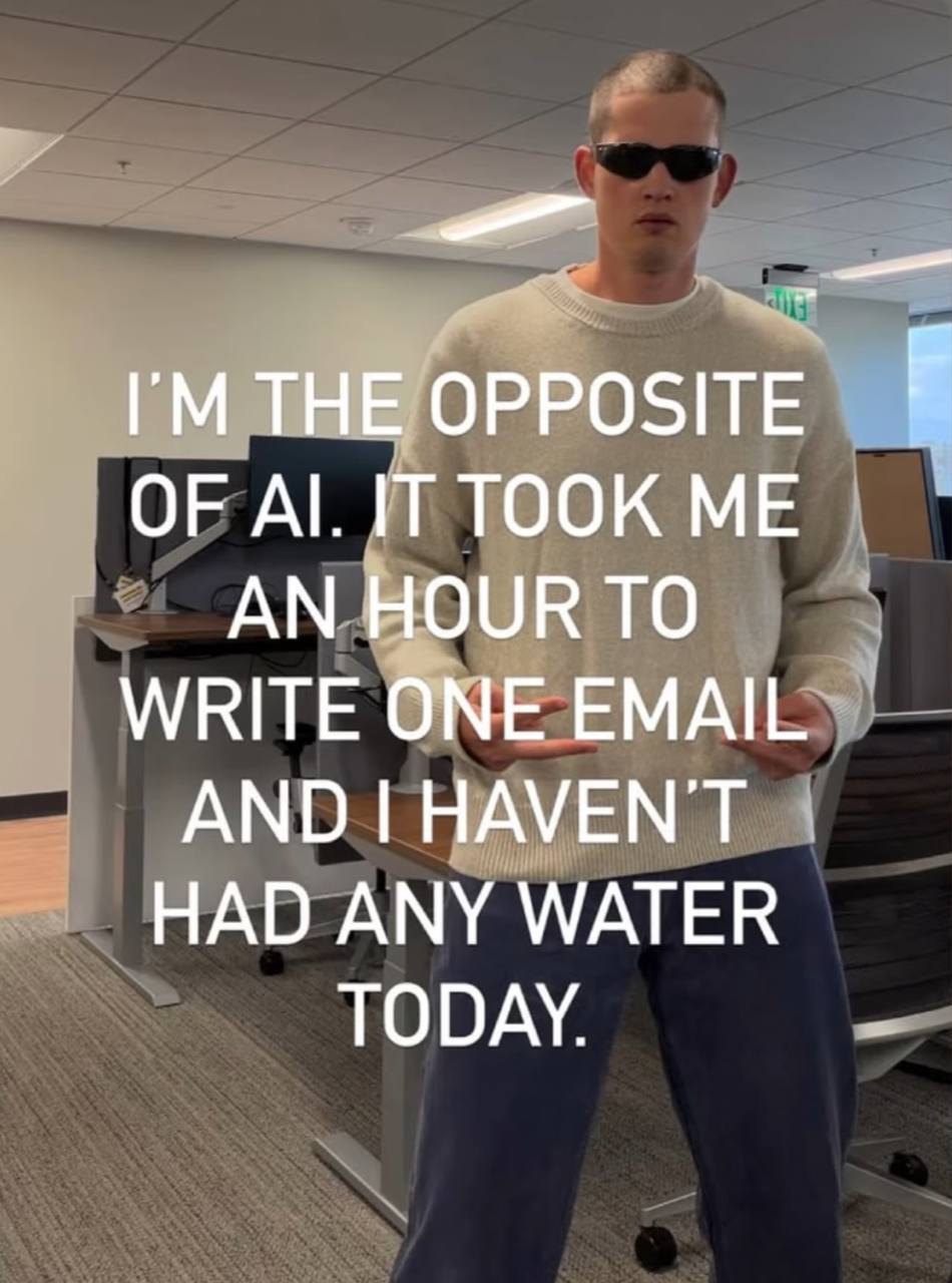 OF IT TOOK AN HOUR TO WRITE ONE EMAIL AND HAD ANY WATER TODAY.