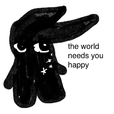 the world needs you happy