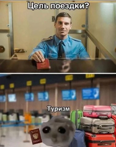 Цель поездки? Туризм