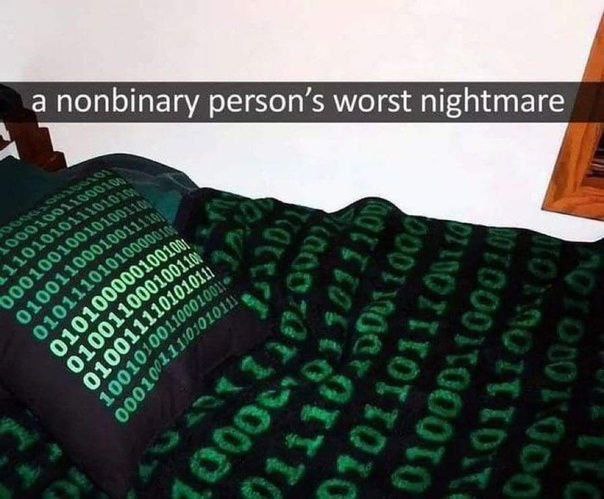 а nonbinary person’s worst nightmare AS