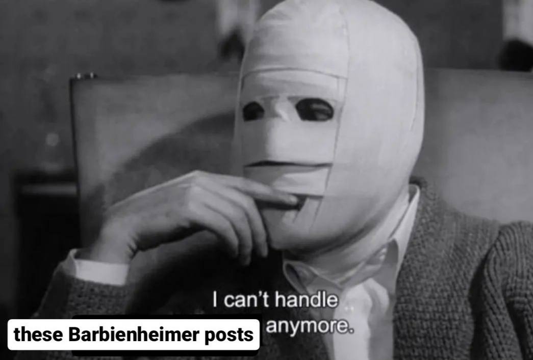 can't handle these Barbienheimer posts