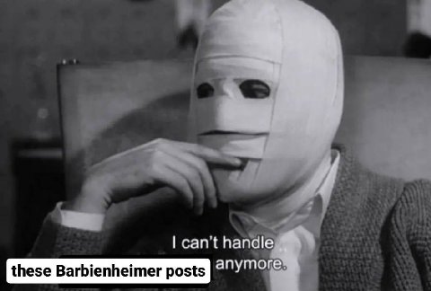can't handle these Barbienheimer posts