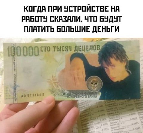 КОГДА ПРИ УСТРОЙСТВЕ НА РАБОТУ СКАЗАЛИ, ЧТО БУДУТ ПЛАТИТЬ БОЛЬШИЕ ДЕНЬГИ 100 ТЫСЯЧ ДЕЦЕЛОВ BARK?