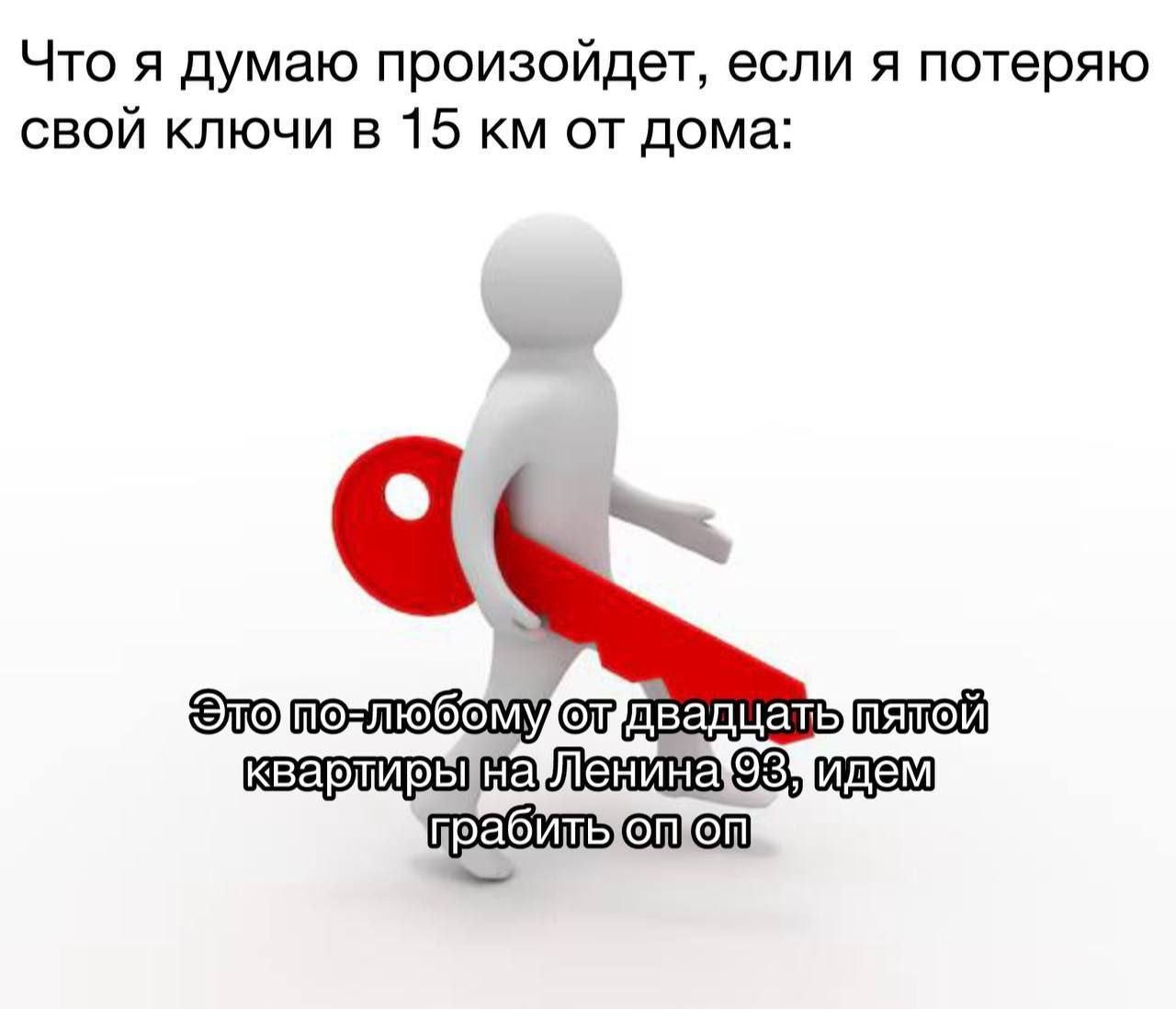 Что я думаю произойдет, если я потеряю свой ключи в 15 от дома: Это от