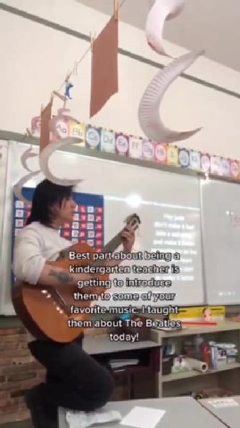 ? getting}to} ntroduce) favorite*music. | taught: 7= them about The Beatles ettingto} ntroduce) If | was a music teacher