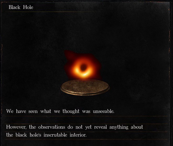 Black Hole We have seen what we thought was unseeable. However, the observations not yet reveal anything about the black hole’s inscrutable interior.