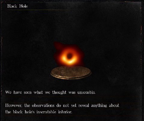 Black Hole We have seen what we thought was unseeable. However, the observations not yet reveal anything about the black hole’s inscrutable interior.