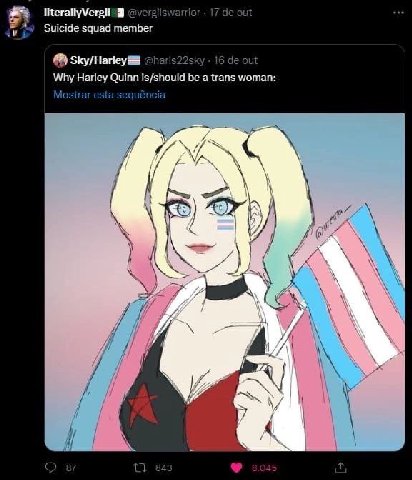 17 out is Suicide squad member 16 out Why Harley Quinn is/should be a trans woman: a. a> a if АМА 7 1 У a «о И a 1 О a 843 1