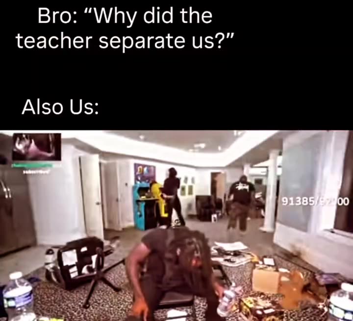 teacher separate us?”