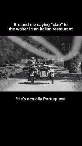 the waiter in an Italian restaurant *He’s actually Portuguese