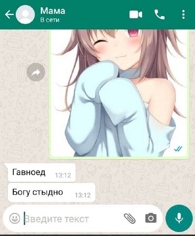 Мама В сети Гавноед Богу стыдно а
