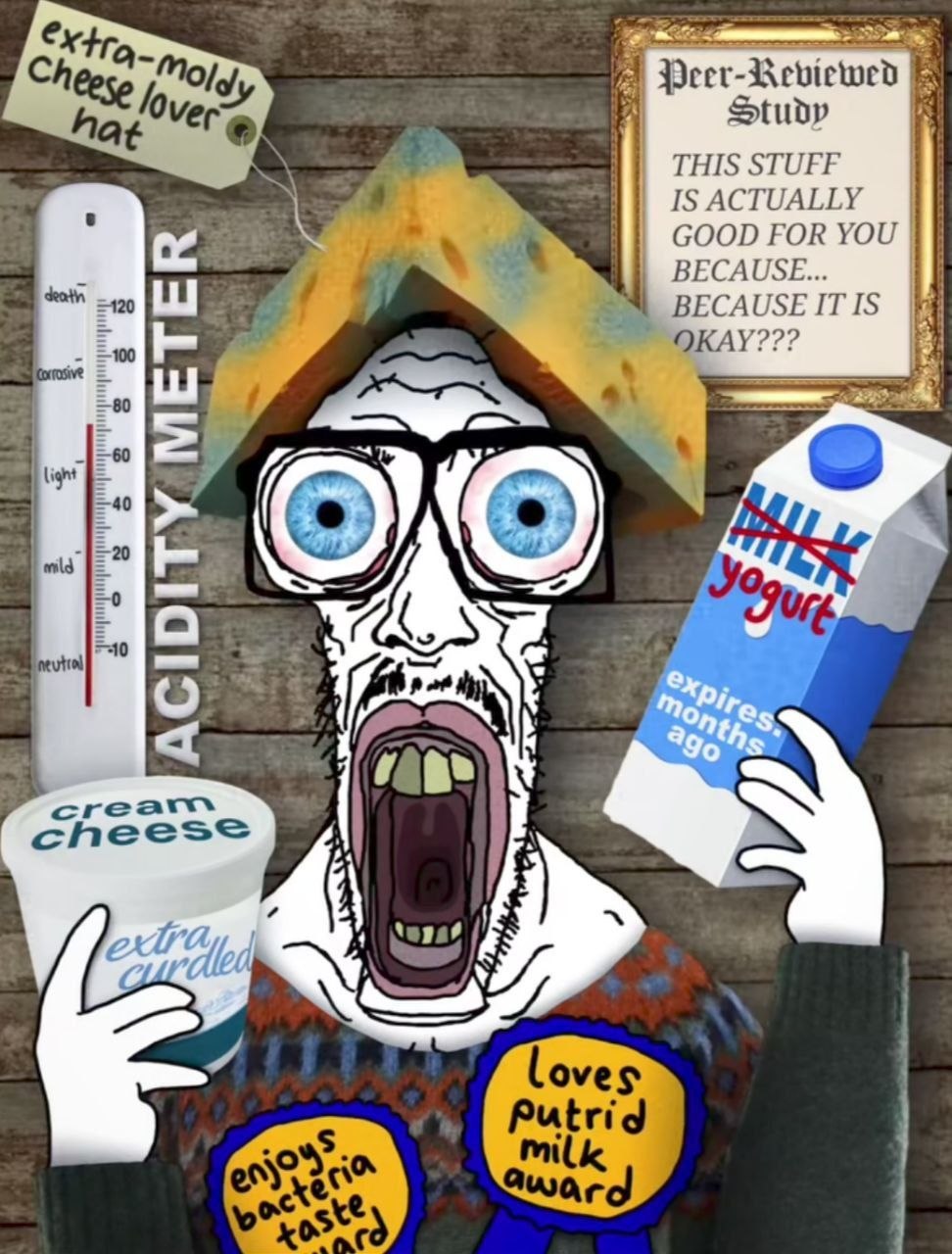 Cese hat Ver Study THIS STUFF IS ACTUALLY GOOD FOR YOU BECAUSE... BECAUSE IT IS OKAY??? Ligh =40 о cream 7 love Putrid mlk eny