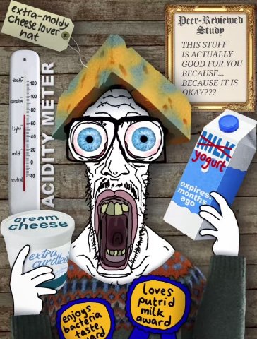 Cese hat Ver Study THIS STUFF IS ACTUALLY GOOD FOR YOU BECAUSE... BECAUSE IT IS OKAY??? Ligh =40 о cream 7 love Putrid mlk eny