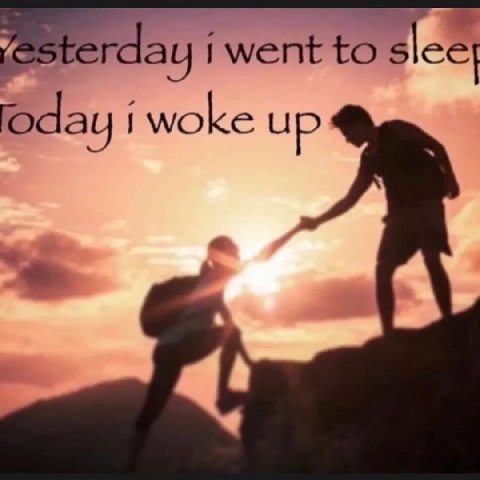 to slee i woke up