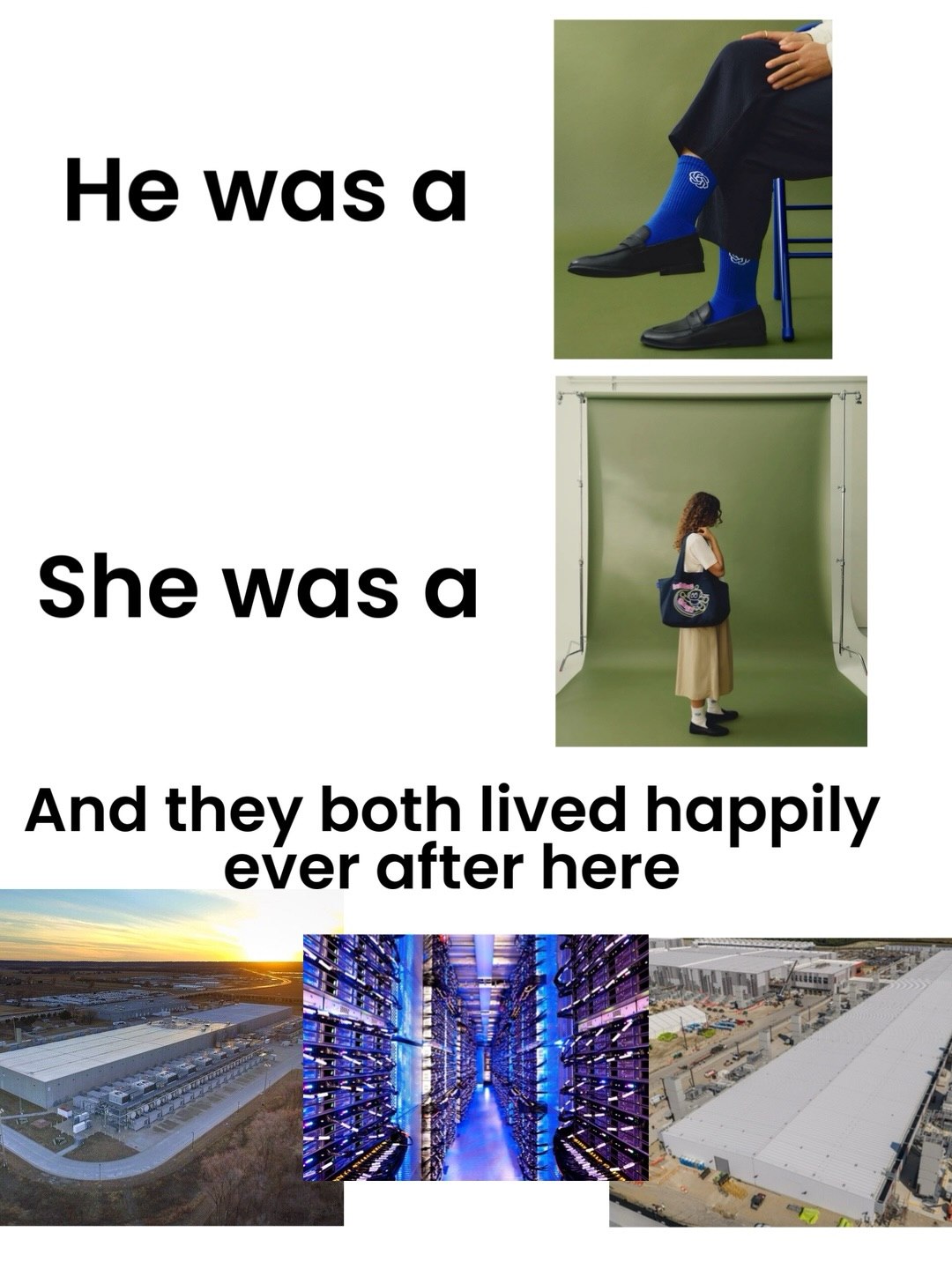He was а She was а And they both lived happily ever here