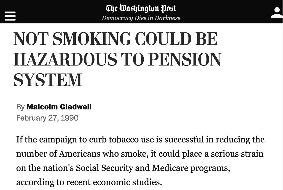Smoking is good for you