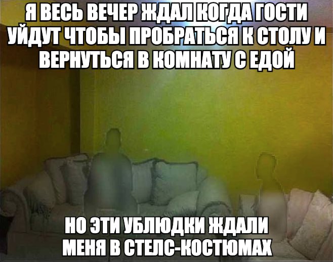 Я ВЕСЬ ВЕЧЕР ГОСТИ УЙДУТ ЧТОБЫ ПРОБРАТЬСЯ К СТОЛУ И ВЕРНУТЬСЯ В КОМНАТУ С ЕДОИ НО ЭТИ УБЛЮДКИ ЖДАЛИ МЕНЯ В СТЕЛС-КОСТЮМАХ