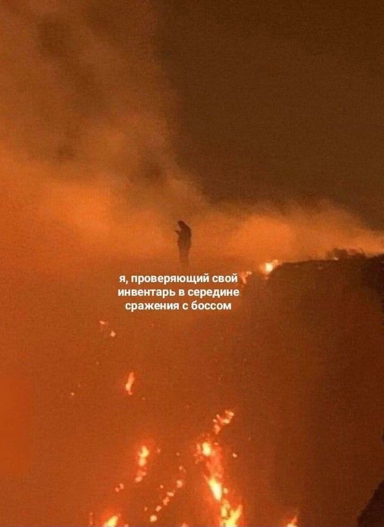 я, проверяющий свой инвентарь в середине сражения с боссом