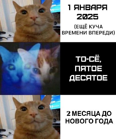 1 ЯНВЯРЯ 2025 ВРЕМЕНИ ВПЕРЕДИ) (ЕЩЁ КУЧА ТО-СЁ, ПЯТОЕ ДЕСЯТОЕ 2 МЕСЯЦА ДО НОВОГО ГОДА