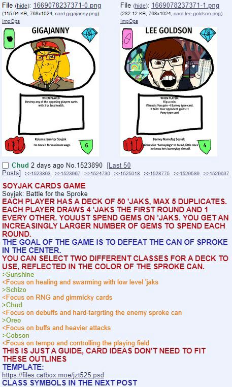 File (hide): 1669078237371-0.png File (hide): 1669078237371-1.png (115.04 card gigajanny.png) (282.12 card lee goldson.png) О GIGAJANNY LEE GOLDSON cts Yow type cat Bamey Chud 2 days ago No.1523890 [L