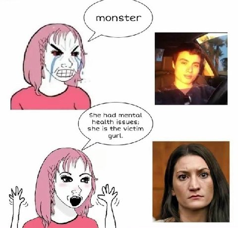 monster i 4, She had mental she is the victim health issues; gurl. 4 у
