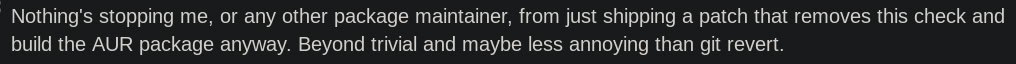 NOTE: You do NOT have permission to distribute build scripts or patches that modify the build system