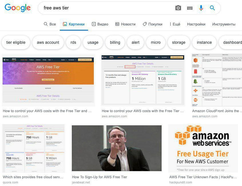 free aws tier С 8 Google Все Картинки Видео Новости Покупки Ещё Настройки Инструменты aws account rds alert micro instance dashboard tier eligible usage billing storage AWS Free Tier 2 months tree ans