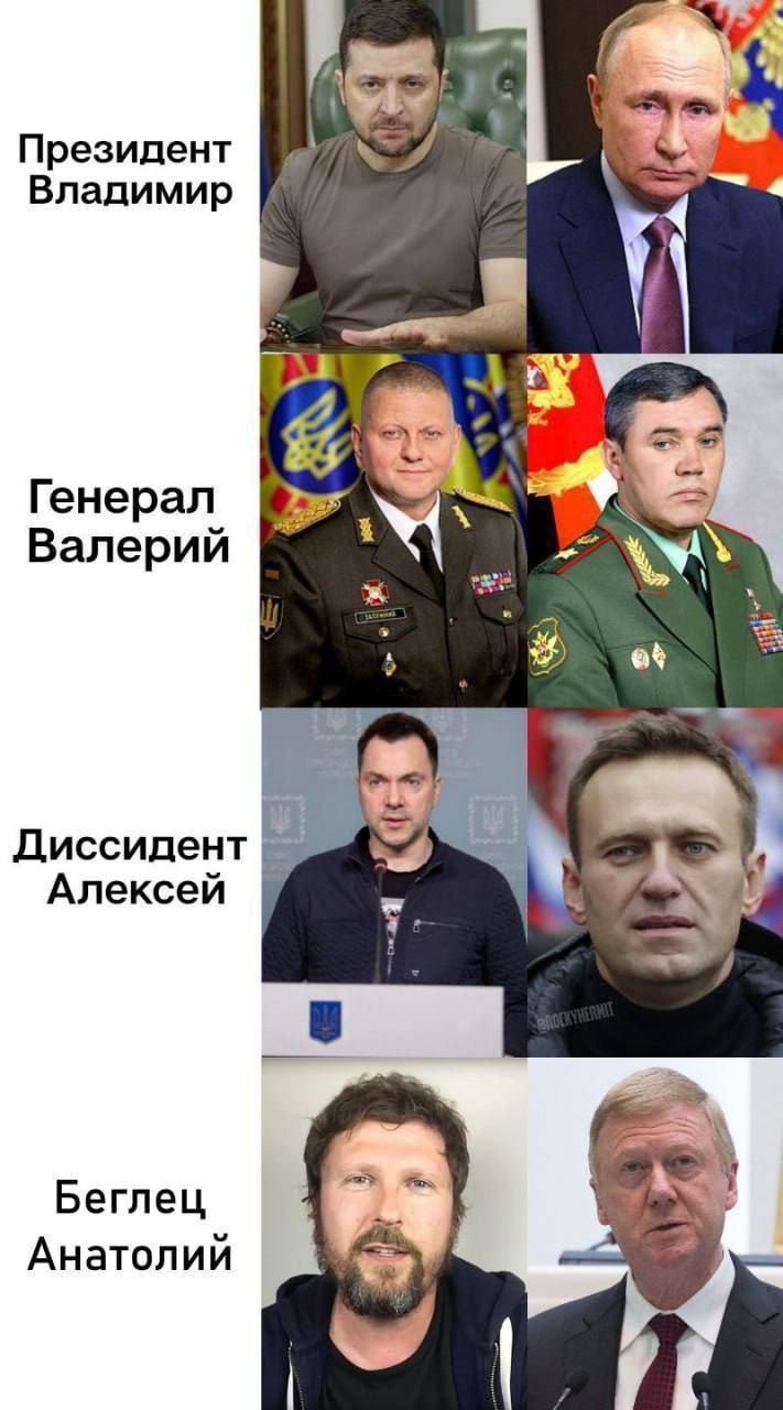 Президент Владимир Генерал Валерий 4 Диссидент Алексей Беглец Анатолии ris