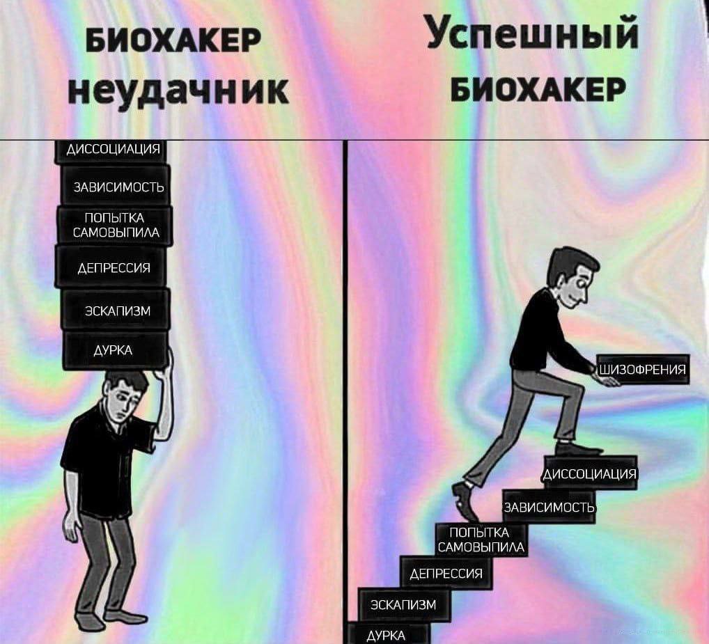 БИОХАКЕР Успешный неудачник БИОХАКЕР ДИССОЦИАЦИЯ ЗАВИСИМОСТЬ САМОВЫПИЛА ПОПЫТКА ДЕПРЕССИЯ ЭСКАПИЗМ ДУРКА 64 'ДИССОЦИАЦИЯ ЗАВИСИМОСТЬ ПОПЫТКА. САМОВЫПИЛА ДЕПРЕССИЯ ЭСКАПИЗМ ДУРКА
