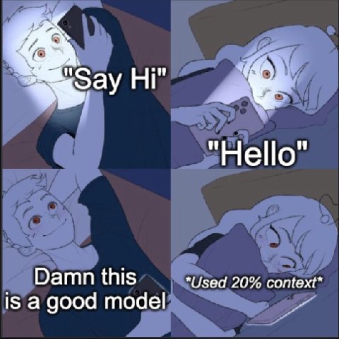 "Say "Нео" Damn this *Used 20% context* is a good model
