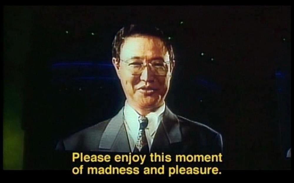 Please enjoy this moment of madness and pleasure.