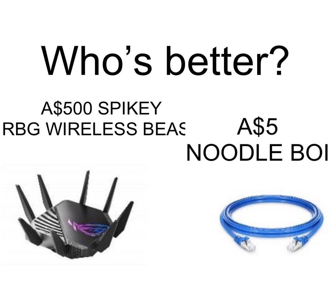Who’s better? A$500 SPIKEY RBG WIRELESS А$5 NOODLE ВО!