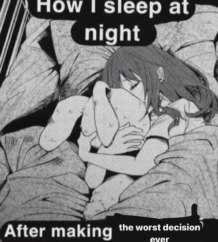 пом sleep at the worst decision After making