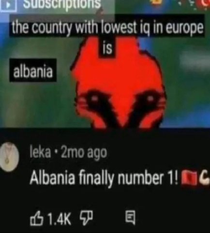 4 Albania finally number 1!