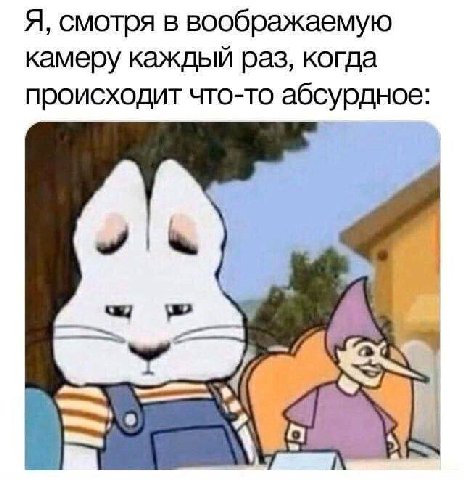 Я, смотря в воображаемую камеру каждый раз, когда происходит что-то абсурдное: 4