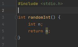 i <stdio.h> 2 5 randomint() 4 int 5 return 6