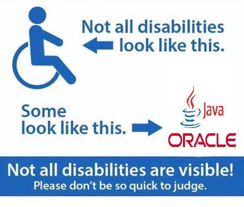 Not all disabilities like this. Not all disabilities are visible! Please don't be so quick to judge.