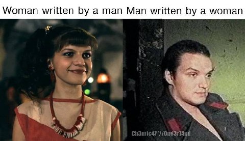 Woman written a man Man written а woman
