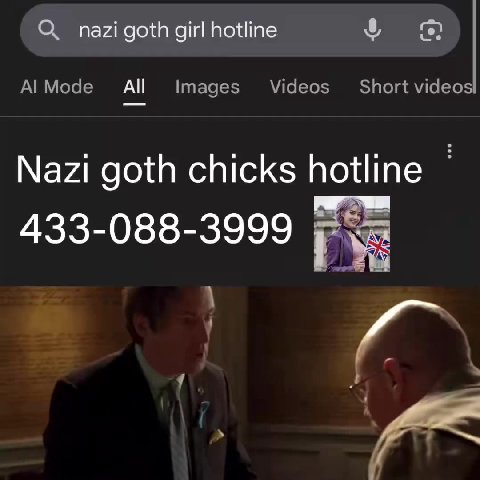Al Mode All Images Videos _ Short videos Nazi goth chicks hotline —