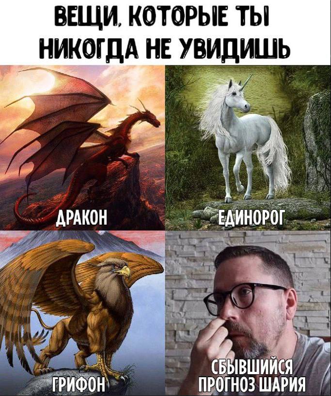 ВЕЩИ, КОТОРЫЕ ТЫ НИКОГДА НЕ УВИДИШЬ ДРАКОН ЕДИНОРОГ ГРИФОН ПРОГНОЗ ШАРИЯ
