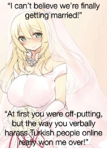 can't believe finally getting married!” 4 К У “At first yOu у were off-putting, but the way you verbally ish people online me over
