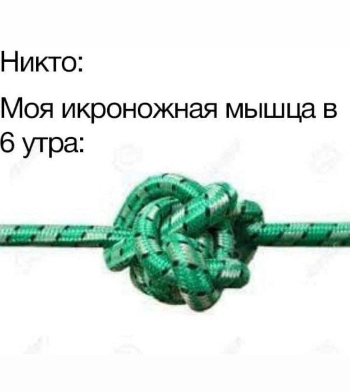Никто: Моя икроножная мышца в б утра: