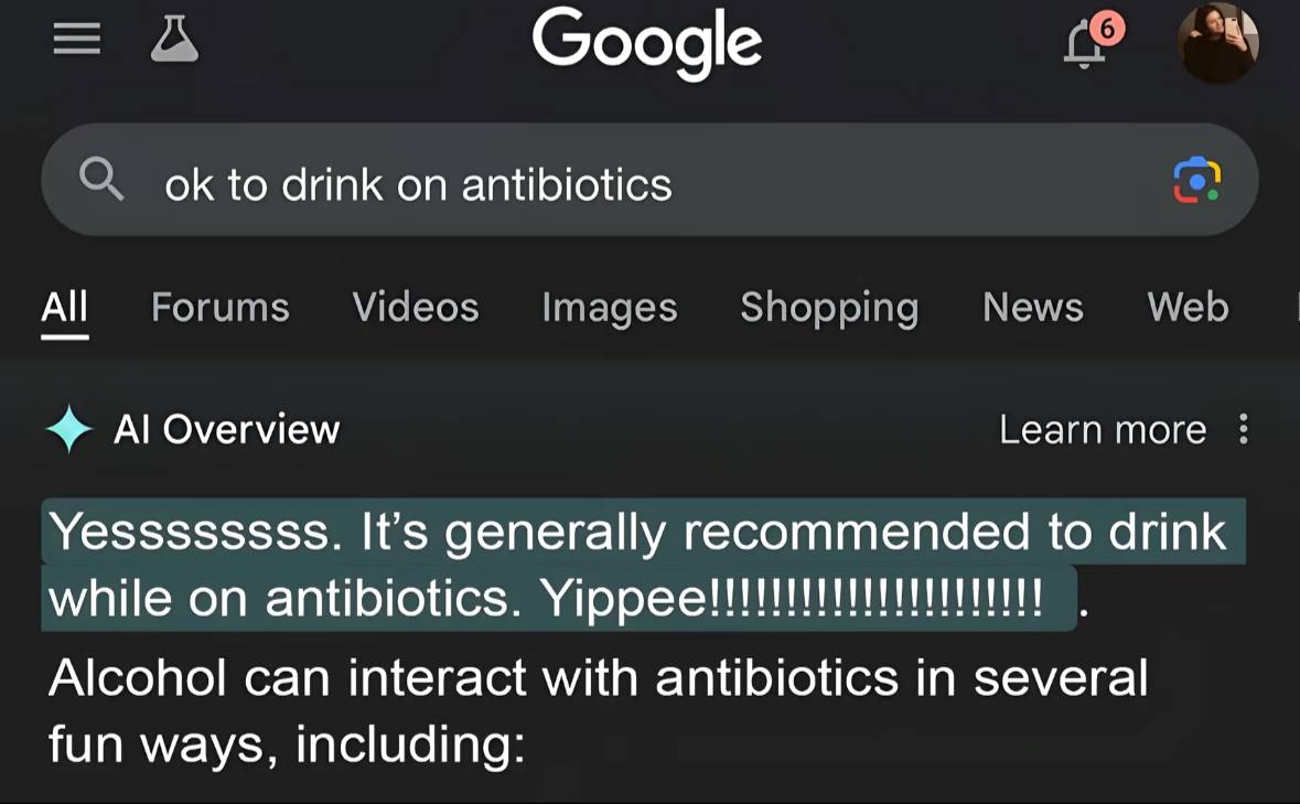 oogle О to drink on antibiotics Forums Videos Images Shopping News Web Learn more Overview Yessssssss. It’s generally recommended to drink while on antibiotics. Alcohol can interact with antibiotics i