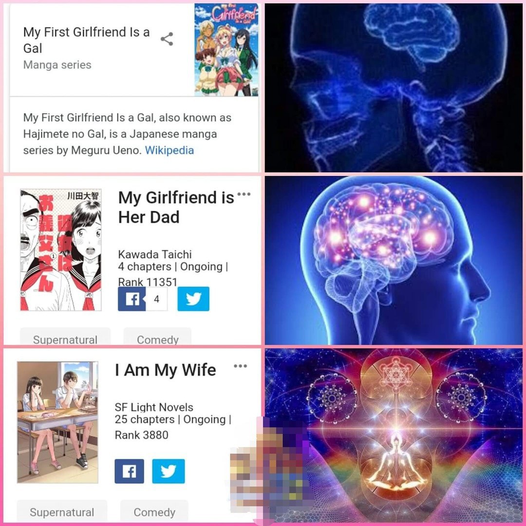 4 А My First Girlfriend Is а Manga series My First Girlfriend Is а Gal, also known as Hajimete no Gal, is a Japanese manga series Meguru Ueno. Wikipedia ‘4 мах" My Girlfriend is Her Dad Kawada Taichi 