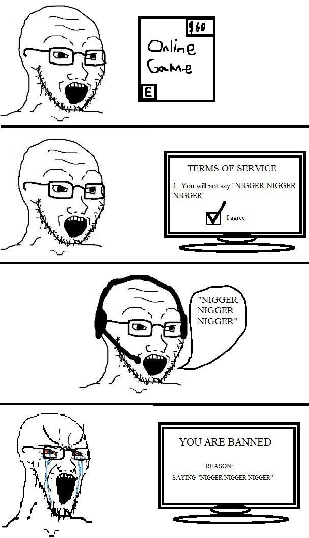 $60 me TERMS OF SERVICE 1. You will not say "NIGGER NIGGER NIGGER" у Газтее "NIGGER NIGGER NIGGER" a YOU ARE BANNED REASON: и SAYING "NIGGER NIGGER NIGGER"