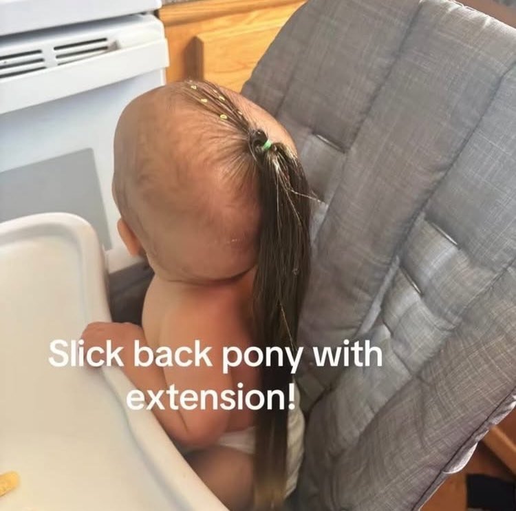 Slick back pony with extension!